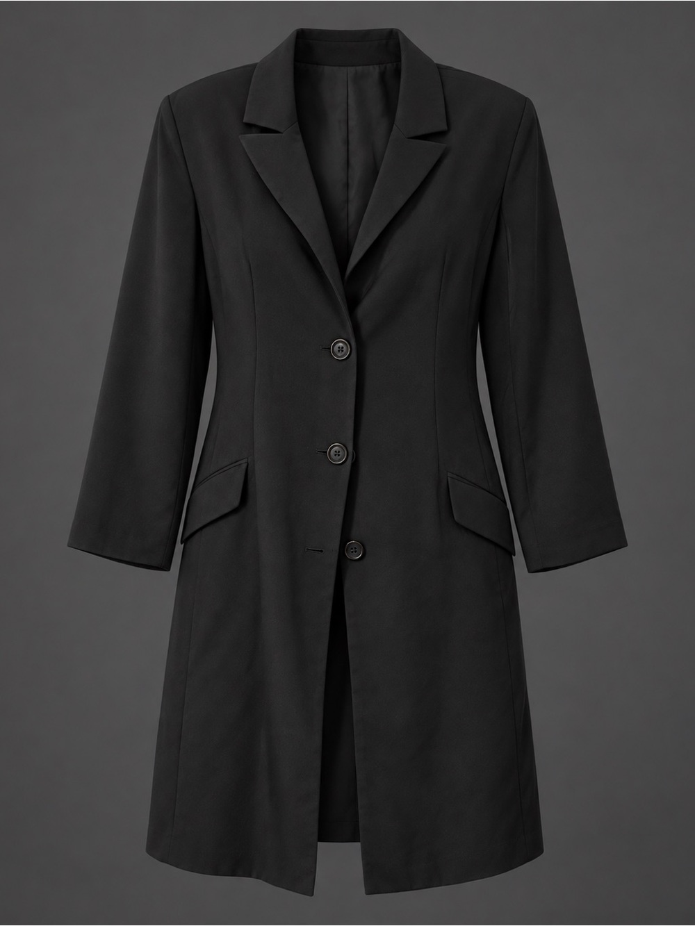 Newport News Black Single-Breasted Blazer cost Size 18W